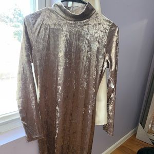 Velvet midi dress